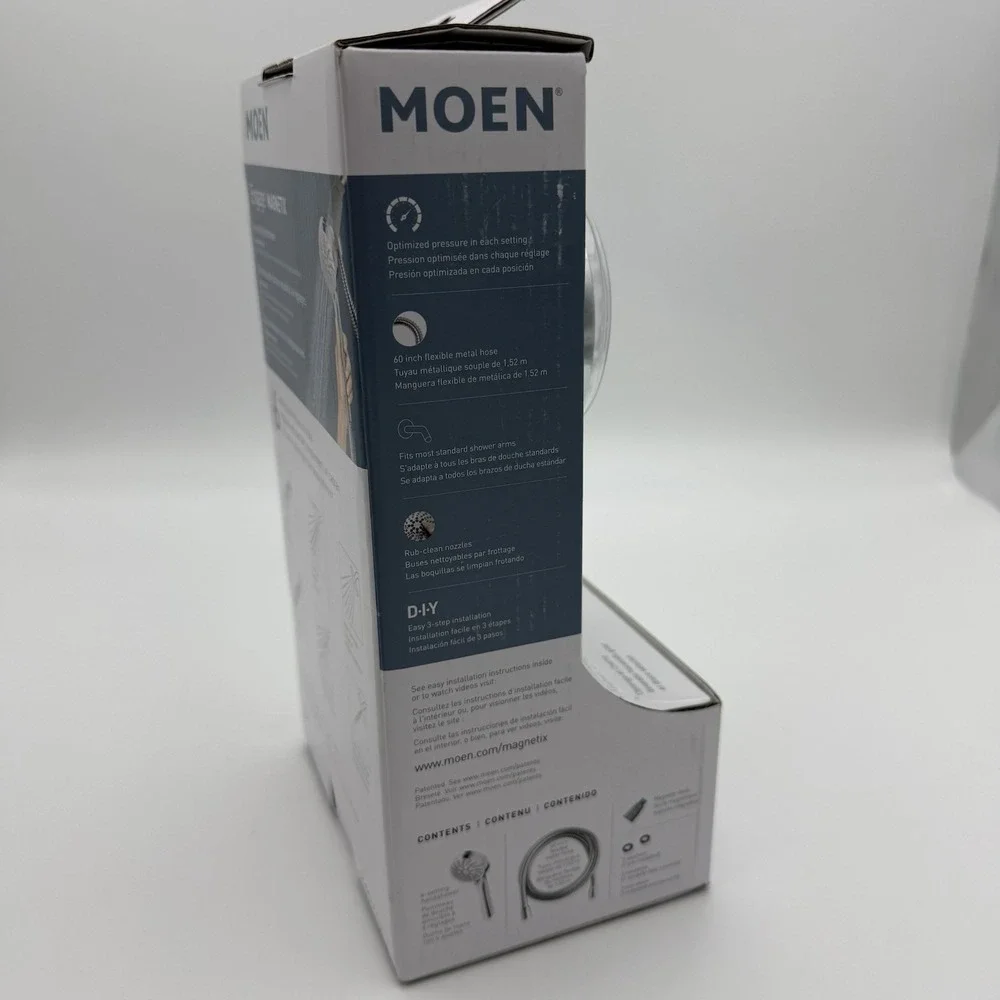 Moen Magnetix Engage Chrome 6 Settings Handheld Showerhead 2 gpm Water Pressure